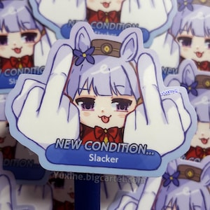 LUSTIGER SÜSSIGER Umamusume hübscher Derby Haru Urara Goldship Aufkleber Chibi Vinyl Aufkleber für Anime-Fans