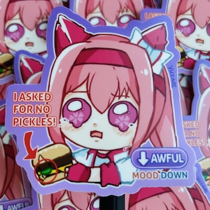 FUNNY CUTE Umamusume Pretty Derby Haru Urara Goldship Sticker Chibi Vinyl Sticker for Anime Fans