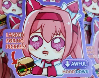 GRAPPIG LEUKE Umamusume Pretty Derby Haru Urara Goldship Sticker Chibi Vinyl Sticker voor Anime Fans
