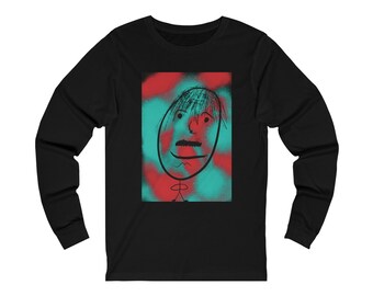 Gezicht... Unisex Jersey T-shirt met lange mouwen