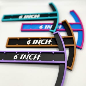 6 Inch Deep Strike Measuring Arc ruler/gauge for Wargaming 40000, AOS measurements, great for teleporting or deploying, keep opponent honest