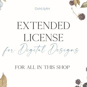 Whole Shop Commercial License for Digital Designs