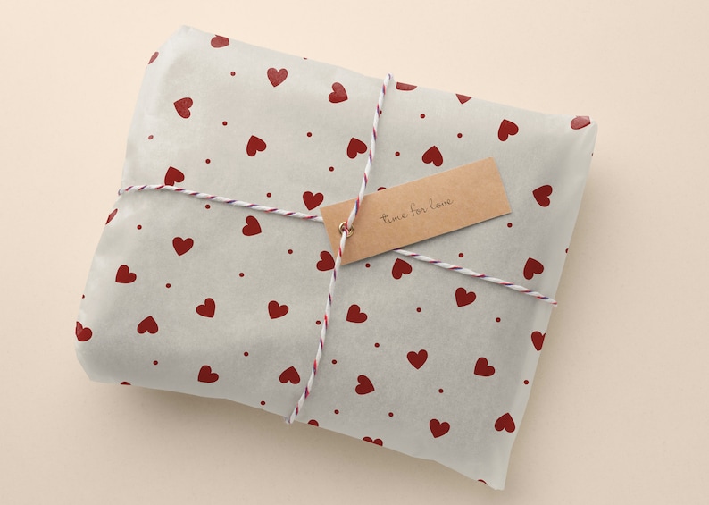 Valentine Hearts Seamless Digital Papers: Love Scrapbook (PNG) - Etsy