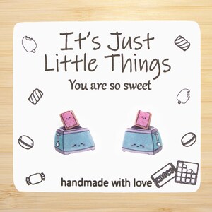 Strawberry Pastry Earrings, Food Earrings, Unique Earrings, Funny Earrings, Kawaii Earrings, Cute Earrings, Handmade Earrings, Kawaii.