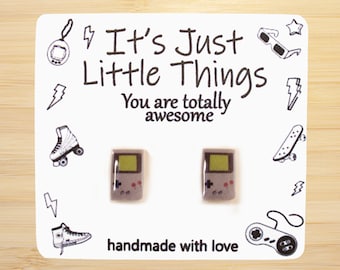 Retro Video Game Earrings, Unique Earrings, Retro Earrings, Geeky Earrings, Geek Gift, Geek Jewelry, Funny Earrings, Quirky Earrings, Gift.