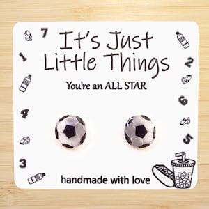 Soccer Ball Earrings, Sport Earrings, Quirky Earrings, Birthday Gift, Cute Earrings, Unique Earrings, Sports Gifts, Sports Theme, Sport.
