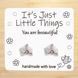 White Orchid Earrings, Orchid Jewelry, Orchid Earrings, Orchid, Flower Earrings, Floral Earrings, Flower Jewelry, Flowers, Handmade Earrings