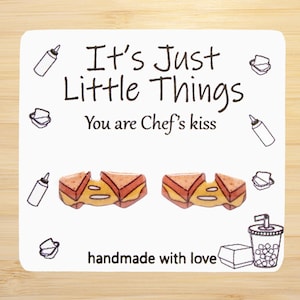 Grilled Cheese Earrings, Miniature Food, Kawaii Earrings, Food Jewelry, Unique Earrings, Handmade Earrings, Cute Earrings.