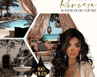 Paquete de imágenes prediseñadas de la Riviera soleada
