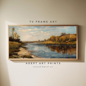 Rural Landscape Samsung TV Frame Art | Country Landscape Vintage Art Digital Download I Muted Landscape Art For Samsung LG Frame tv I L 16