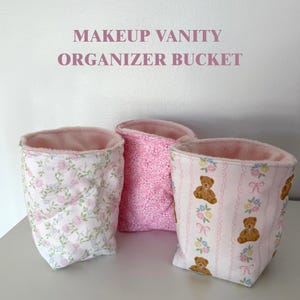 Makeup Organizer Vanity Bucket – Cosmetic Storage Bin for Brushes, Skincare, and Beauty Essentials | Bathroom & Desk Organization