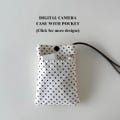 Digital Camera Case With Pocket | Camera Case | Digital Camera Pouch | Case for Digital Camera | Camera | Camera Protecter | Polka Dot |