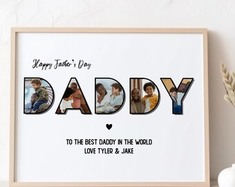 Impresión personalizada de papá / Arte mural para el Día del Padre / Regalo personalizado para papá