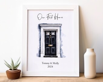 Impresión personalizada para tu primera vivienda / Mapa de casa personalizado para pared / Regalo para casa nueva