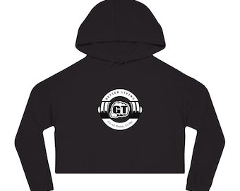 Women's Cropped Sweatshirt Hoodie / Fitness Brand / GTBL / Fitness Hoodie  / Workout Hoodie / Cropped Sweatshirt / Women's Cropped Hoodie