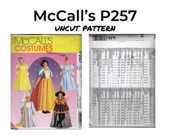 Patrón de costura para disfraz de princesa infantil: Simplicity P257, tallas 2-4 (sin cortar)