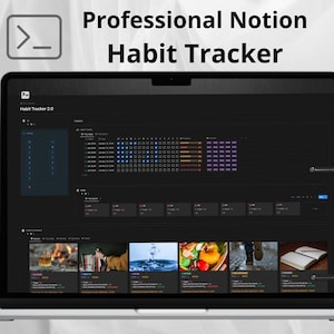 Habit Tracker Notion Template, Habit Planner  2024, Notion Dashboard, ADHD, Daily, Weekly, Monthly Tracker, Digital Planner