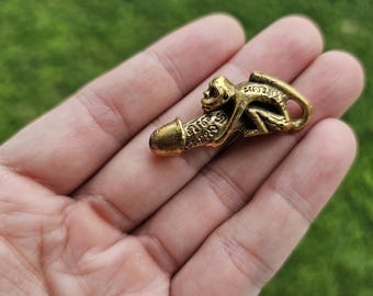 Monkey Ride Paladkik holy wealth lucky rich erotic talisman thai love amulet.