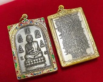Pra Somdej Thai Amulet Pendant From Wat Rakang Temple
