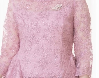 Gorgeous Thai Traditional Dress – Premium Lace & Handwoven Mermaid Skirt | Thai Laos Temple Dress | Mother of the Bride