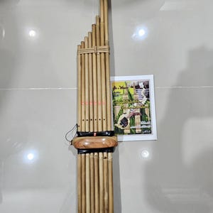 Thai Bambus Khaen: Isan Laos Mundharmonika - Schlüssel Dm (75 cm) Handarbeit Mor Lam