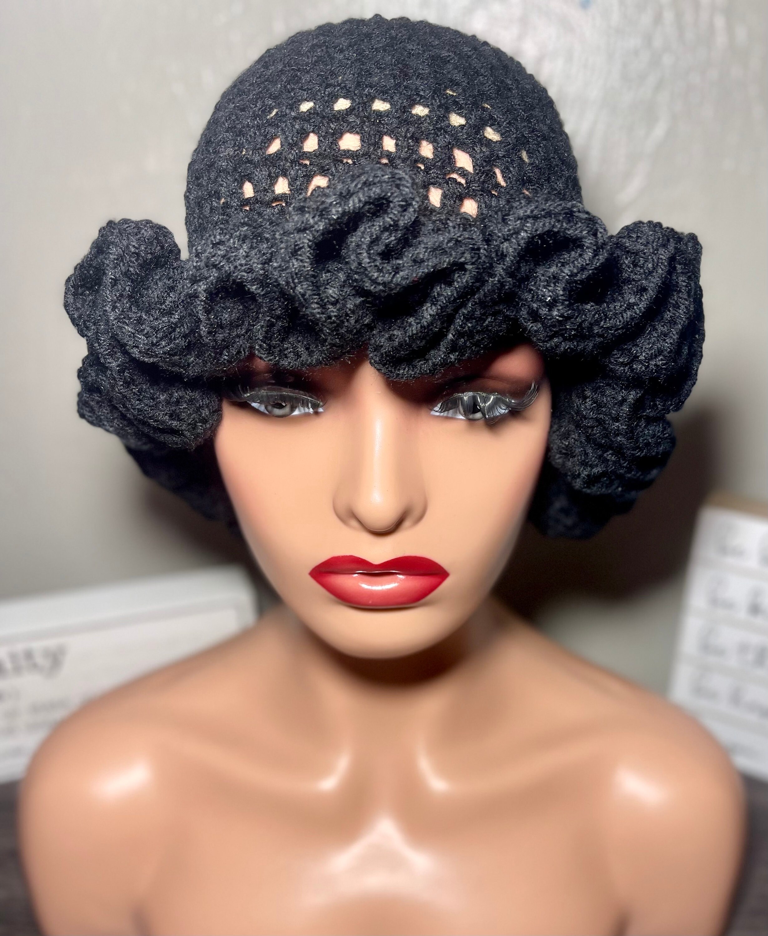 Crochet Ruffle Beanie - Etsy