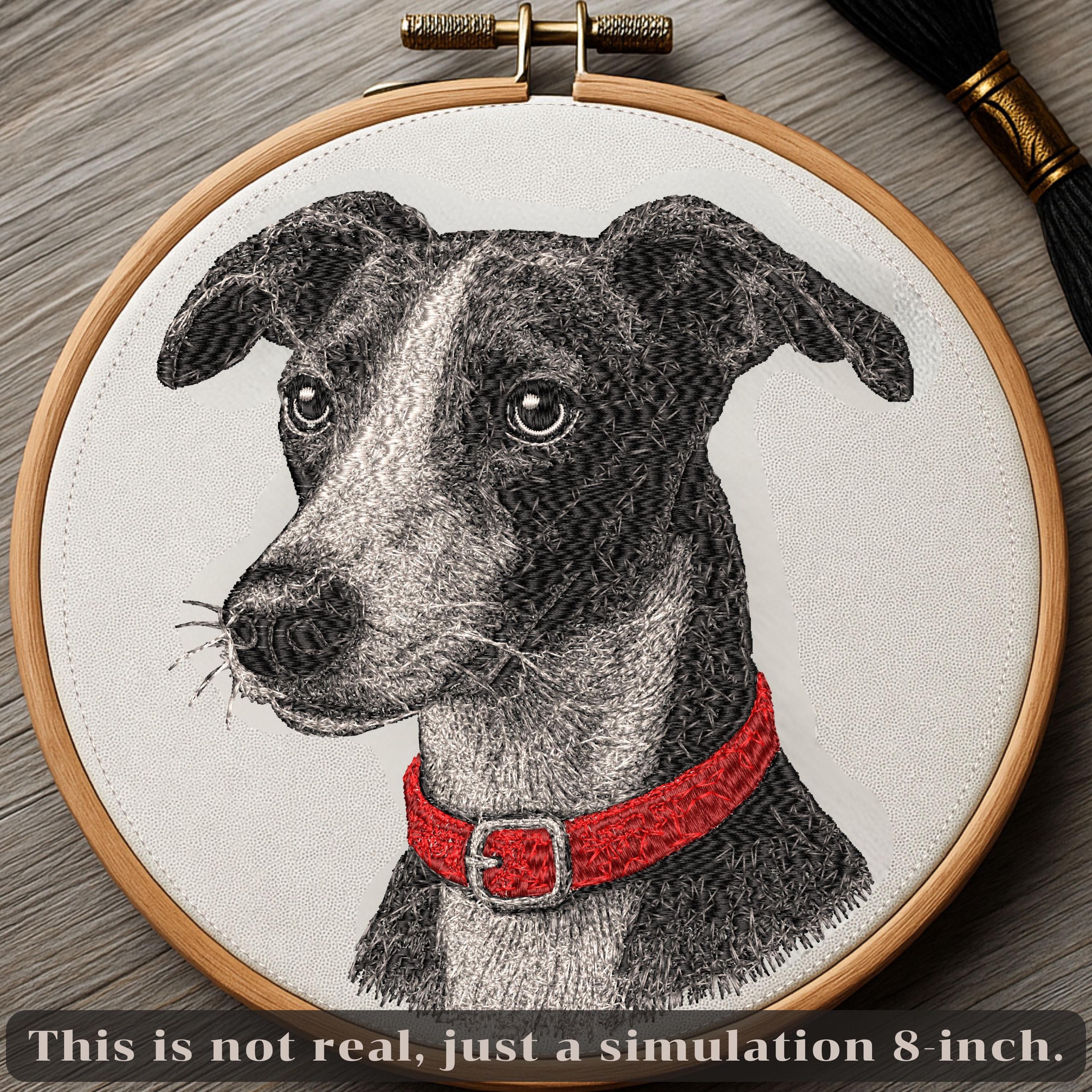 Whippet Dog Embroidery Design – 5 Sizes (digital Download) - Etsy