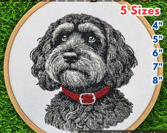 Cockapoo Hund Stickdatei: 5 Größen (Instant Download)