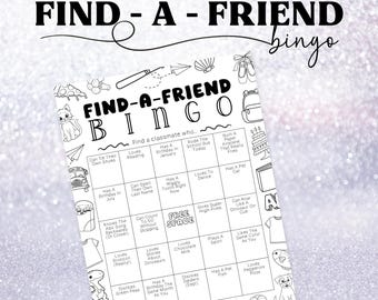 Find Someone Who Bingo for Kids – Fun Icebreaker Game for K-2 Classroom - Icebreaker Activity for Large Groups, Instant Download