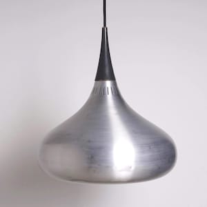 Fog & Mørup Orient Aluminium Pendelleuchte Jo Hammerborg Dänisch Mid Century Beleuchtung 1960er Jahre