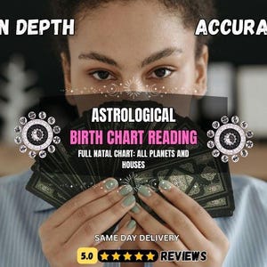 Detailed Birth Chart Reading with Tarot & Psychic Insights, Astrology PDF Report