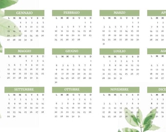 2025 Digital Calendar | Printable PDF | Minimal Monthly Calendar A4 / A5