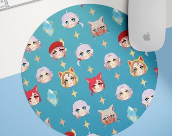 Final Fantasy XIV Round Mouse pad 【Made to Order】