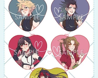 final fantasy 7 heart buttons
