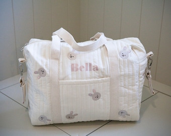 Borsa per l'asilo / Borsa abbinata per mamma e bambino / Organizzatore per ospedale neonato / Borsa per il fine settimana / Borsa per gravidanza / Borsa per nascita / Gravidanza / Festa della mamma