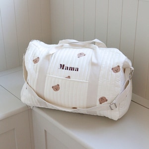 Sac d'hôpital pour bébé Sac d'hôpital pour nouveau-né Sac pour maman et bébé Organisateur d'hôpital Sac de grossesse Sac de naissance Cadeau de grossesse image 3