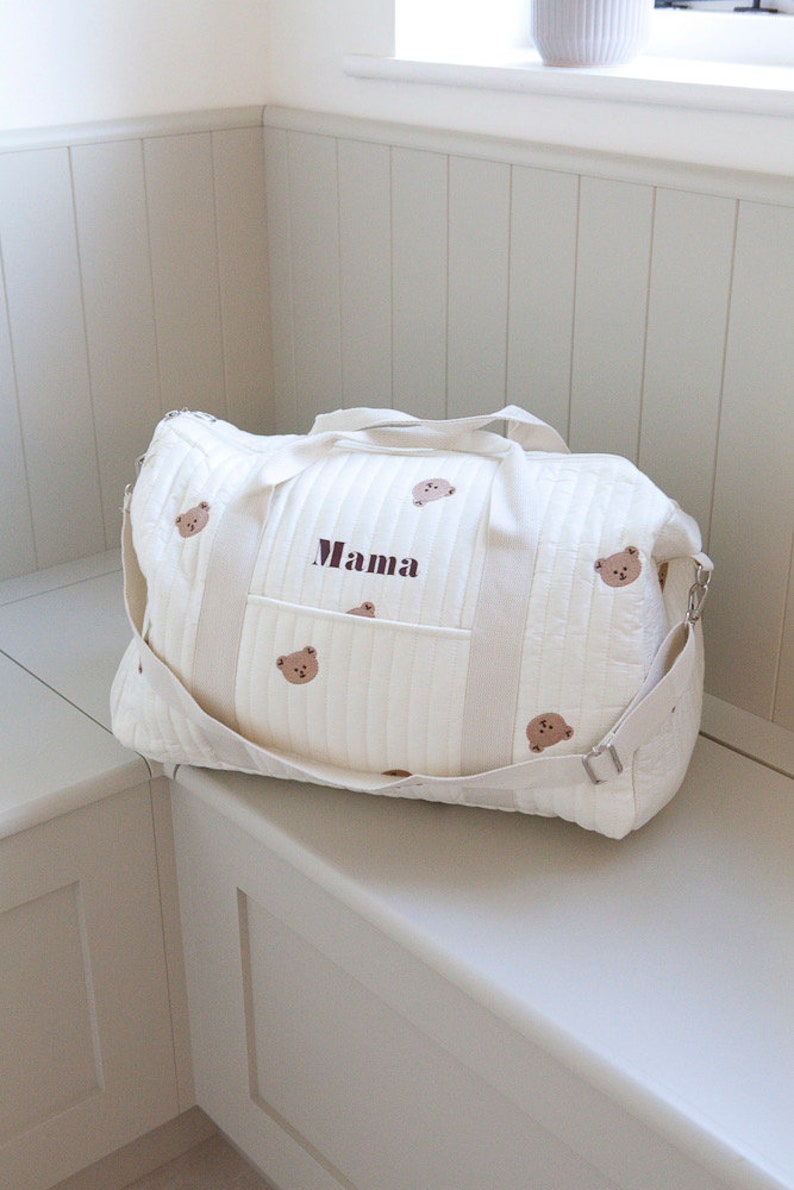 Sac d'hôpital pour bébé Sac d'hôpital pour nouveau-né Sac pour maman et bébé Organisateur d'hôpital Sac de grossesse Sac de naissance Cadeau de grossesse image 3