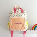 Strawberry Print Toddler Backpack, Baby, Toddler Kids Nursery Preschool Rucksack, Back to School Bag for Nursery, Daycare, Spare Clothes Bag