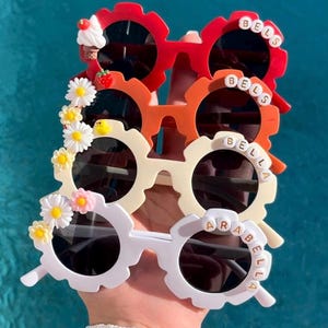 Children’s personalised sunglasses 0-8 years UV400 | party favours | Easter egg hunt gift | Easter basket filler | flower girl birthday girl image 8