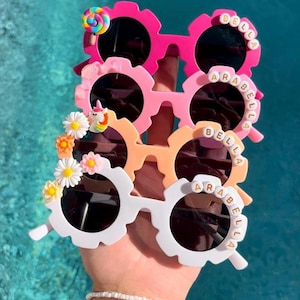 Children’s personalised sunglasses 0-8 years UV400 | party favours | Easter egg hunt gift | Easter basket filler | flower girl birthday girl image 7