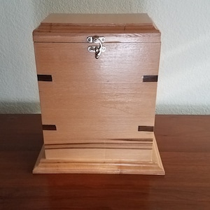 Cremation Urn hand made from Cherry Wood