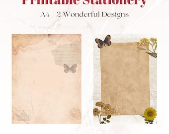 Love Letter Stationery: Printable Valentine's Writing Paper (PDF)