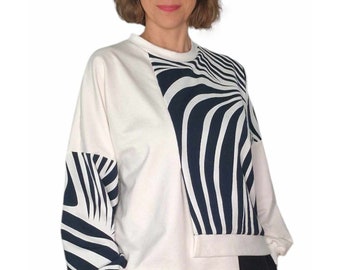 Limited Design Sommersweat Pullover Zebra