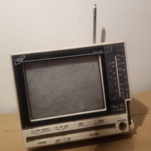 Haunted Vintage 1980 Mini TV & Radio – Spirit-Attached Chef, Brings Abundance, Protection Kitchen Blessings