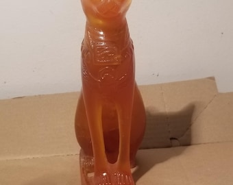 Haunted Ancient Amber Cat Statue - Powerful Djinn & Spirit Guardian for Wealth, Healing Protection