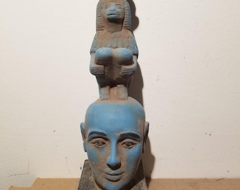 Haunted Ancient Stone Statue  Priest Magic Man & Mystical Monkey Spirit Vessel Wealth, Luck, Gambling  Healing Miracles