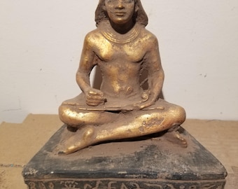 Haunted Ancient Stone Statue - Paranormal Scribe Relic with Miracles & Wealth Powers - Seeking New Guardian