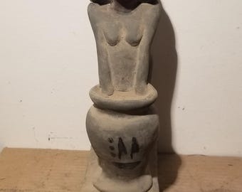 HAUNTED Ancient Baking Woman Statue - Paranormal Spirit Vessel of Abundance, Fire Protection & Real Miracles