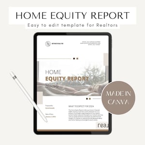 Home Equity Report - Canva Editable Template