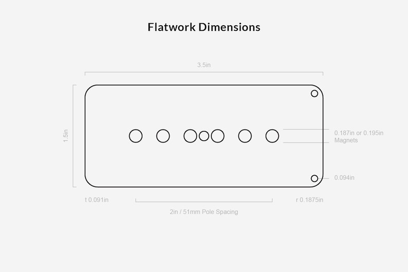 Jazzmaster Style Single Coil Pickup Cover and Flatwork CAD Models for ...